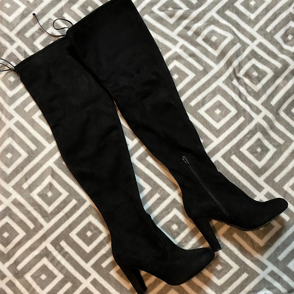 Knee High Black Bootie